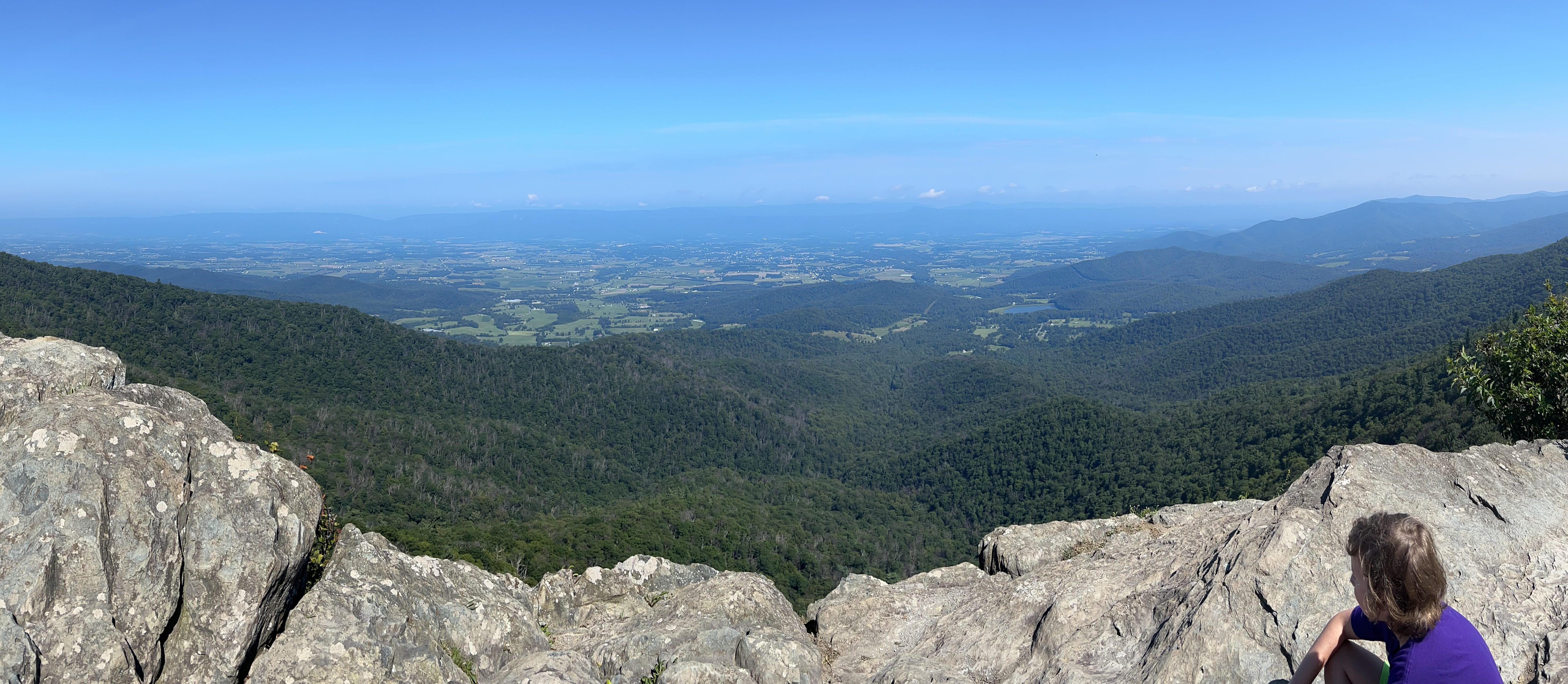 A view from Stony Man Trail of Shenandoah Valley